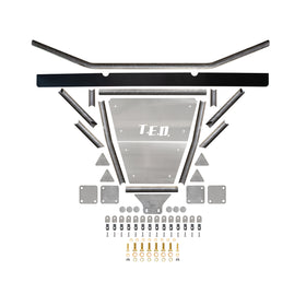 TE Designs 99-06 Front bumper kit pieces, tubing, aluminum skid, and hardware