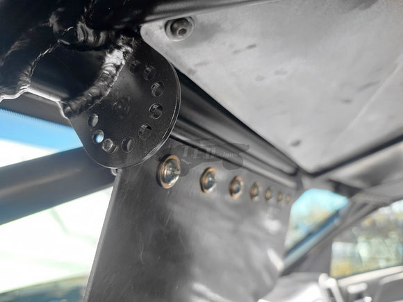 Heavy duty adjustable, spring loaded sun visor kit for offroad