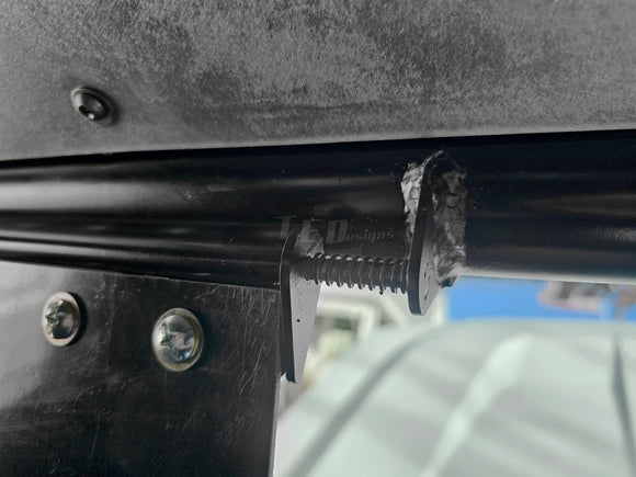 Heavy duty adjustable, spring loaded sun visor kit for offroad