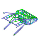 99-06 Chevy Standard Cab Back Half Tube Layout Diagram