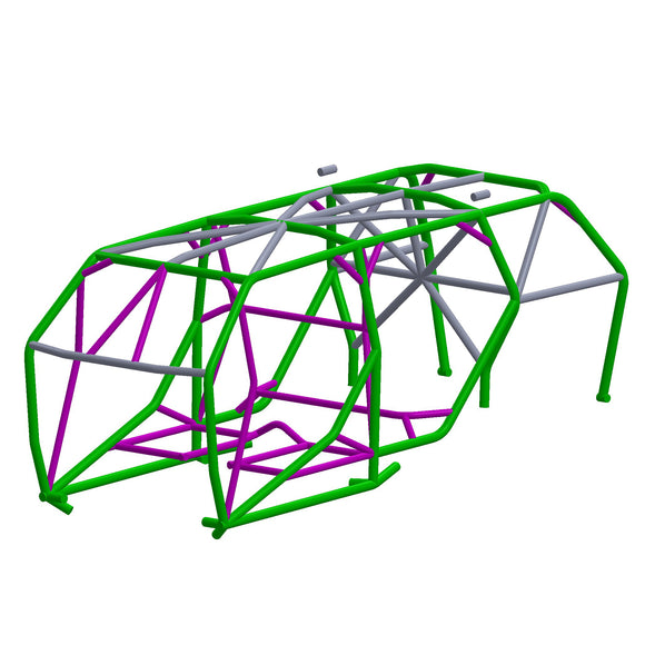 4Runner cage diagram, TE Designs Weld it yoyurself cage kit, PN# TRA-0082