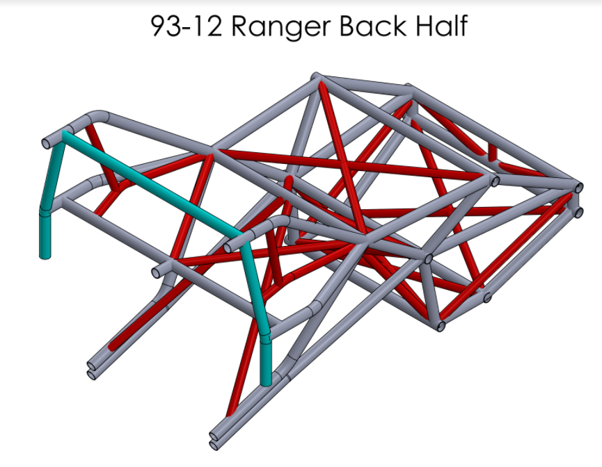 '83-'97 Ford Ranger Ext Cab Back Half